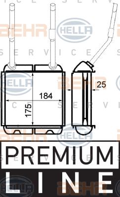 HELLA Lämmityslaitteen kenno 8FH 351 313-031