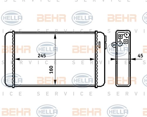 HELLA Lämmityslaitteen kenno 8FH 351 313-281