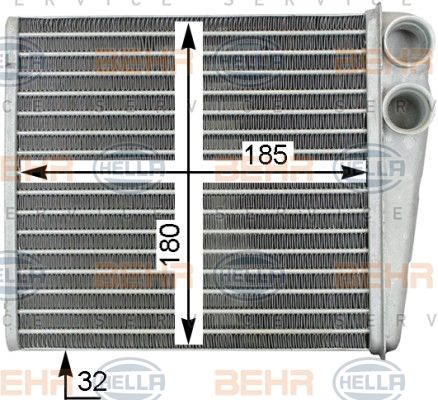 HELLA Lämmityslaitteen kenno 8FH 351 315-781