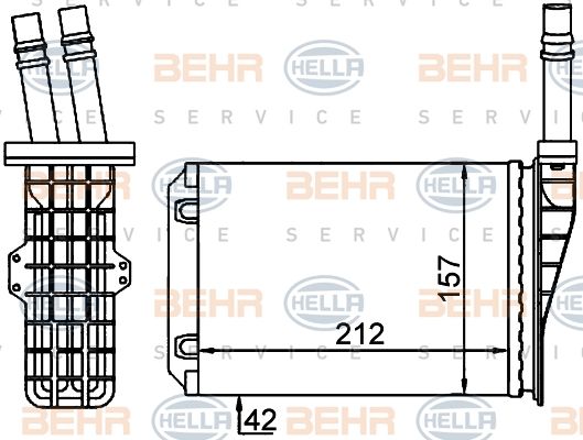 HELLA Lämmityslaitteen kenno 8FH 351 316-534