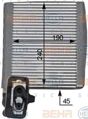 HELLA Höyrystin, ilmastointilaite 8FV 351 331-331