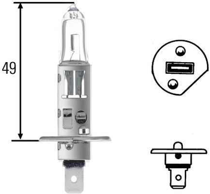 HELLA Polttimo, ajovalo 8GH 002 089-153