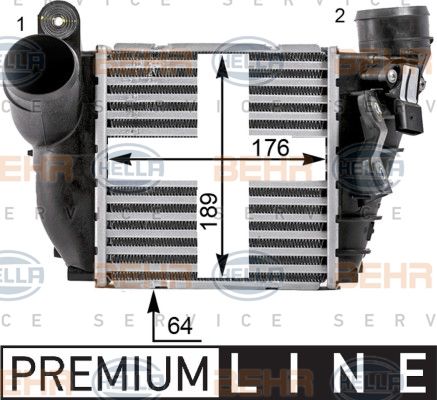 HELLA Välijäähdytin 8ML 376 700-701