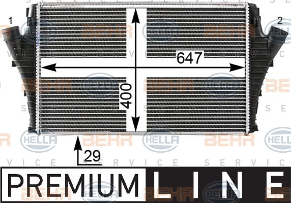 HELLA Välijäähdytin 8ML 376 700-721