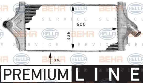 HELLA Välijäähdytin 8ML 376 723-351