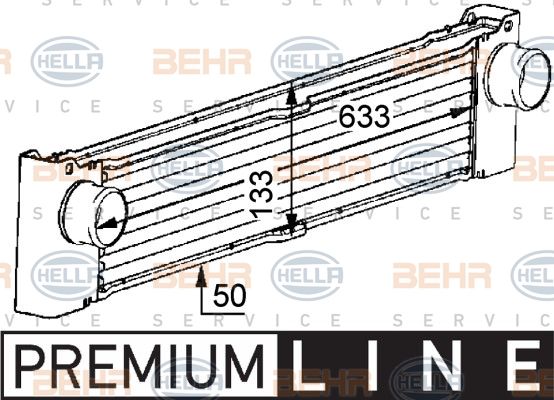 HELLA Välijäähdytin 8ML 376 723-521