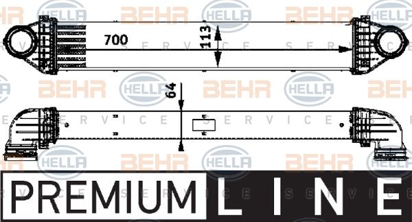 HELLA Välijäähdytin 8ML 376 723-551