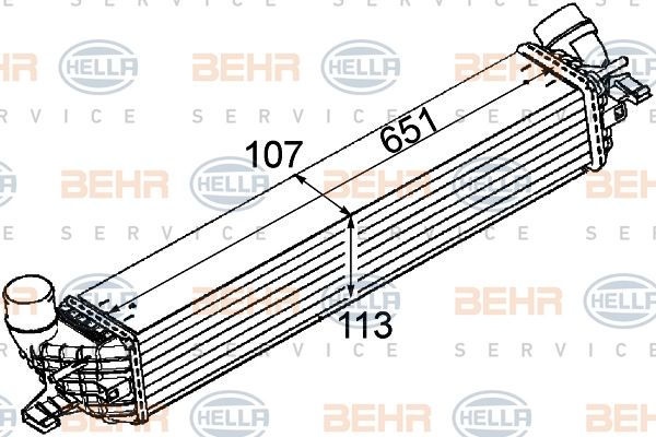 HELLA Välijäähdytin 8ML 376 745-731