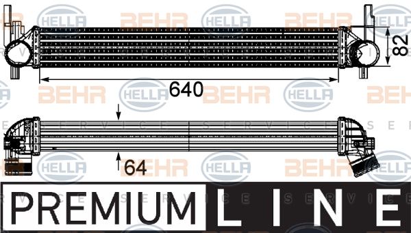 HELLA Välijäähdytin 8ML 376 746-141