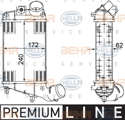 HELLA Välijäähdytin 8ML 376 746-561