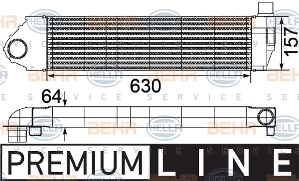 HELLA Välijäähdytin 8ML 376 746-701