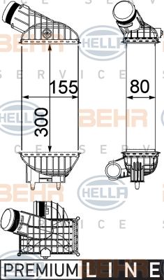 HELLA Välijäähdytin 8ML 376 746-791