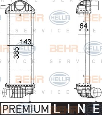 HELLA Välijäähdytin 8ML 376 755-551