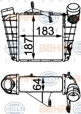 HELLA Välijäähdytin 8ML 376 760-584