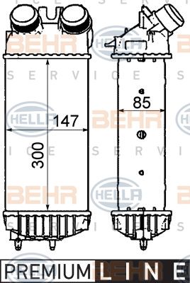 HELLA Välijäähdytin 8ML 376 911-401