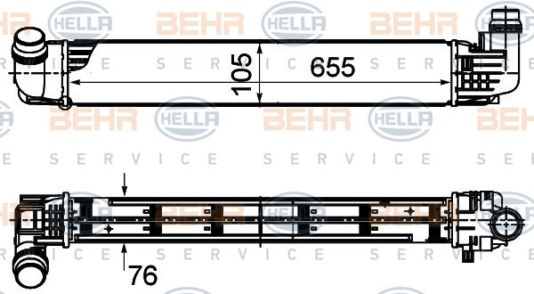 HELLA Välijäähdytin 8ML 376 988-144