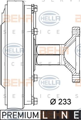 HELLA Kytkin, jäähdytystuuletin 8MV 376 728-761