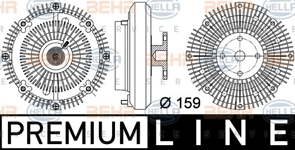 HELLA Kytkin, jäähdytystuuletin 8MV 376 757-351