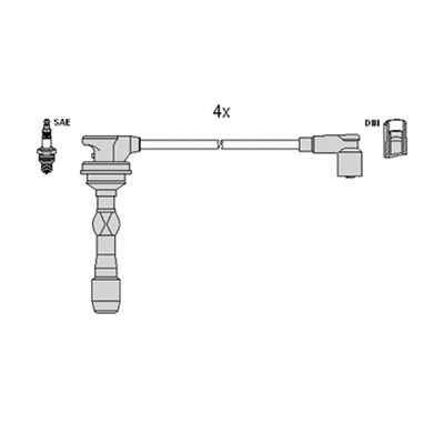 HITACHI Sytytysjohtosarja 134118