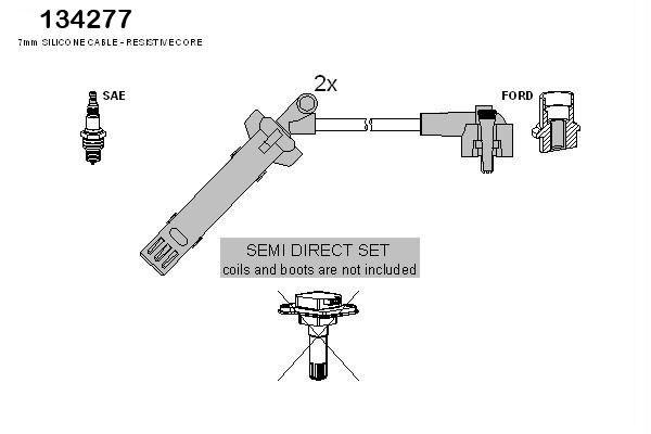 HITACHI Sytytysjohtosarja 134277