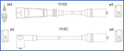 HITACHI Sytytysjohtosarja 134717