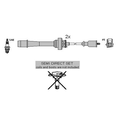 HITACHI Sytytysjohtosarja 134954