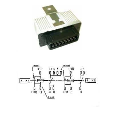 HOFFER Rele, polttoainepumppu 7240103