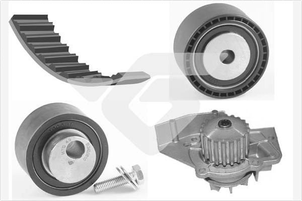 HUTCHINSON Vesipumppu + jakohihnasarja KH 72WP31