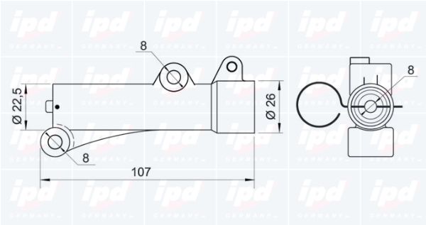 IPD Vaimennin, hammashihna 11-1019