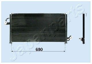 JAPANPARTS Lauhdutin, ilmastointilaite CND243007