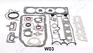 JAPANPARTS Täydellinen tiivistesarja, moottori KM-W03