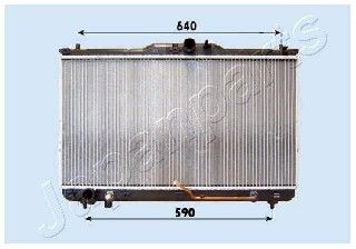 JAPANPARTS Jäähdytin,moottorin jäähdytys RDA283092