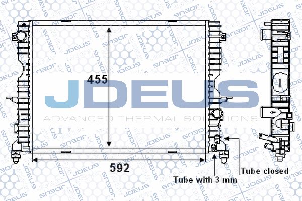 JDEUS Jäähdytin,moottorin jäähdytys 002M20