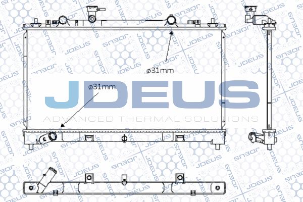 JDEUS Jäähdytin,moottorin jäähdytys 016M36