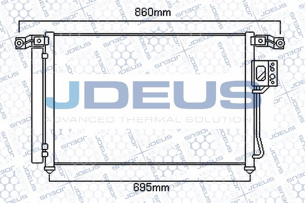 JDEUS Lauhdutin, ilmastointilaite 754M27