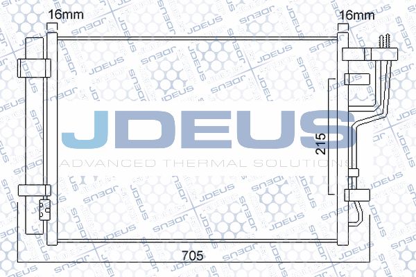 JDEUS Lauhdutin, ilmastointilaite 765M09