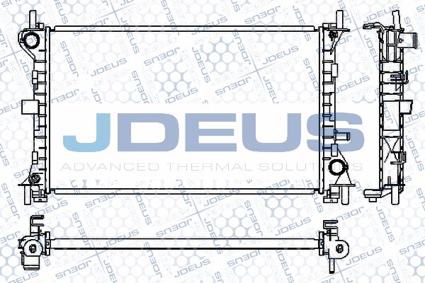 JDEUS Jäähdytin,moottorin jäähdytys RA0121050