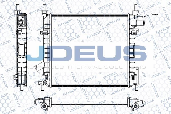 JDEUS Jäähdytin,moottorin jäähdytys RA0121180