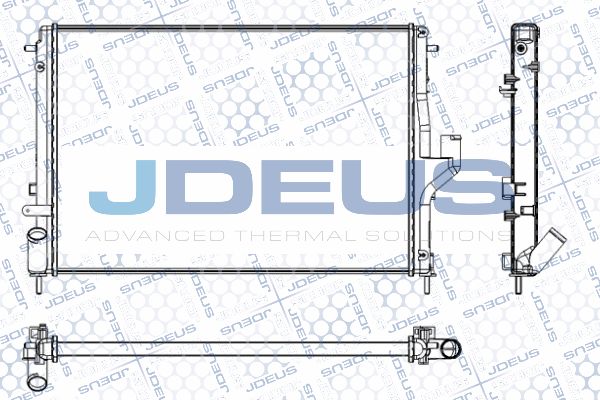 JDEUS Jäähdytin,moottorin jäähdytys RA0231050