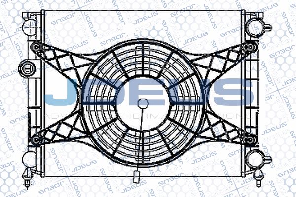 JDEUS Jäähdytin,moottorin jäähdytys RA0390041