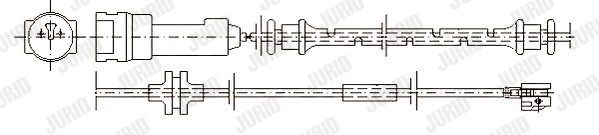 JURID Kulumisenilmaisin, jarrupala 581386
