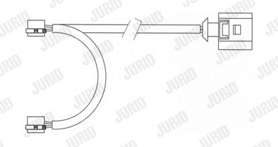 JURID Kulumisenilmaisin, jarrupala 581450