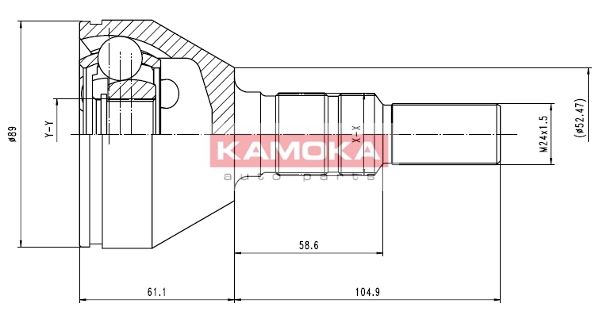 KAMOKA Nivelsarja, vetoakseli 6035