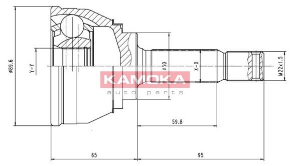 KAMOKA Nivelsarja, vetoakseli 6248