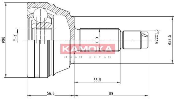 KAMOKA Nivelsarja, vetoakseli 6710