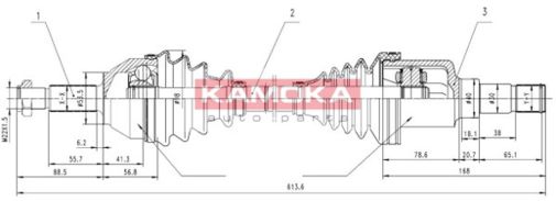 KAMOKA Vetoakseli FD1138927