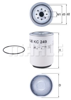 KNECHT Polttoainesuodatin KC 249D