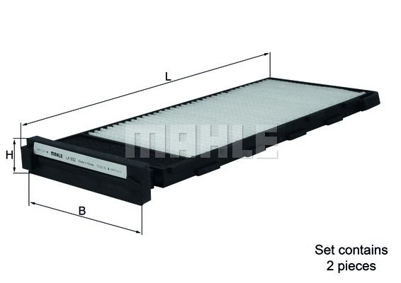 KNECHT Suodatin, sisäilma LA 932/S