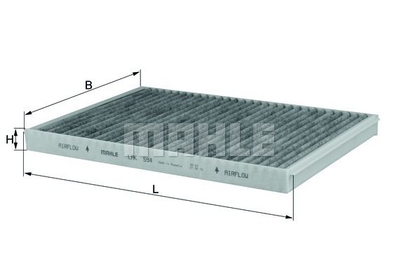 KNECHT Suodatin, sisäilma LAK 594