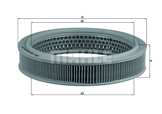 KNECHT Ilmansuodatin LX 298